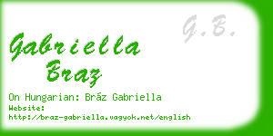 gabriella braz business card